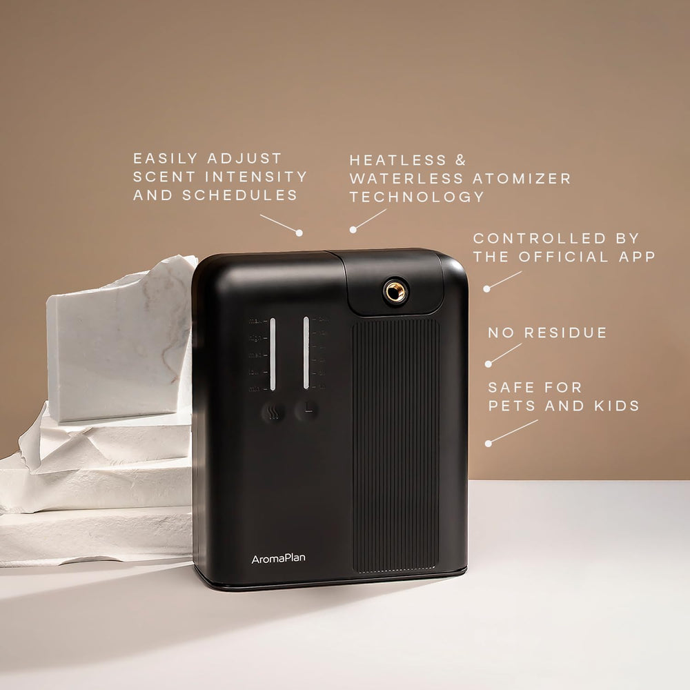 AROMAPLAN Cold Air Diffusion Technology delivers stable fragrance throughout rooms.