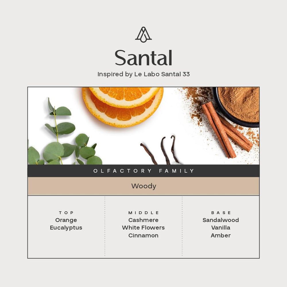 AROMAPLAN Santal diffuser setup offers soothing fragrance without overpowering.