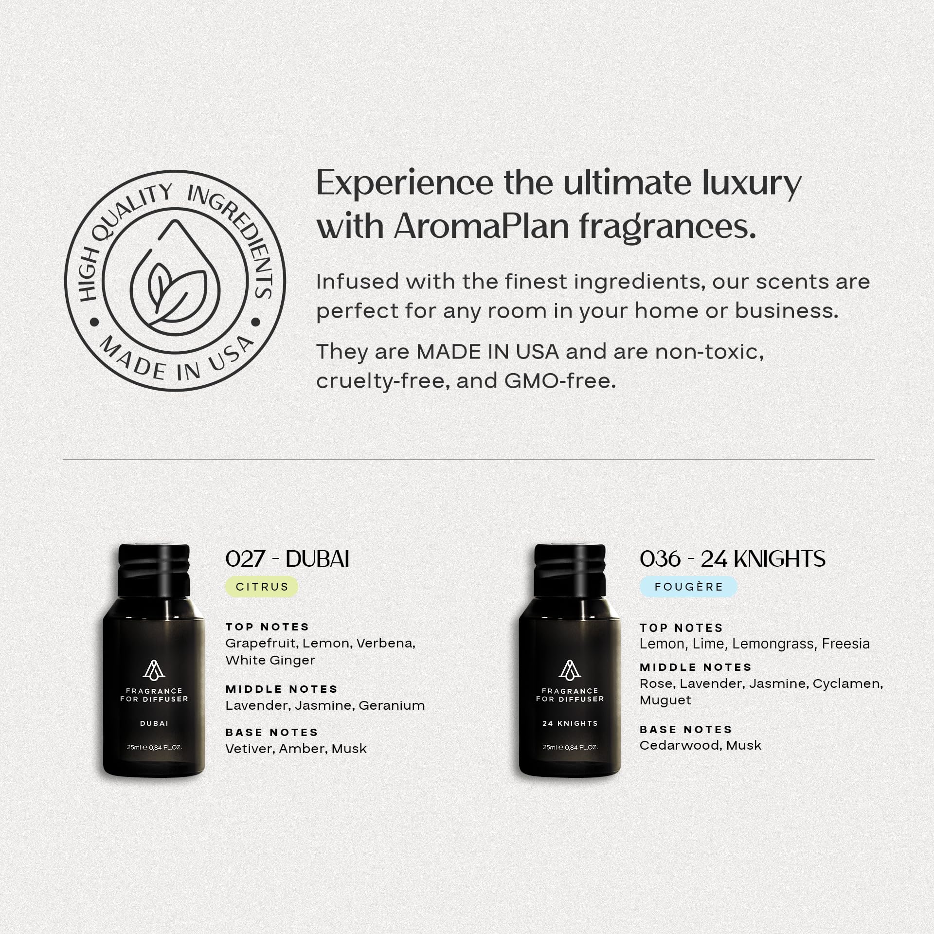 AROMAPLAN USA-made safe ingredients for family and pet-friendly use