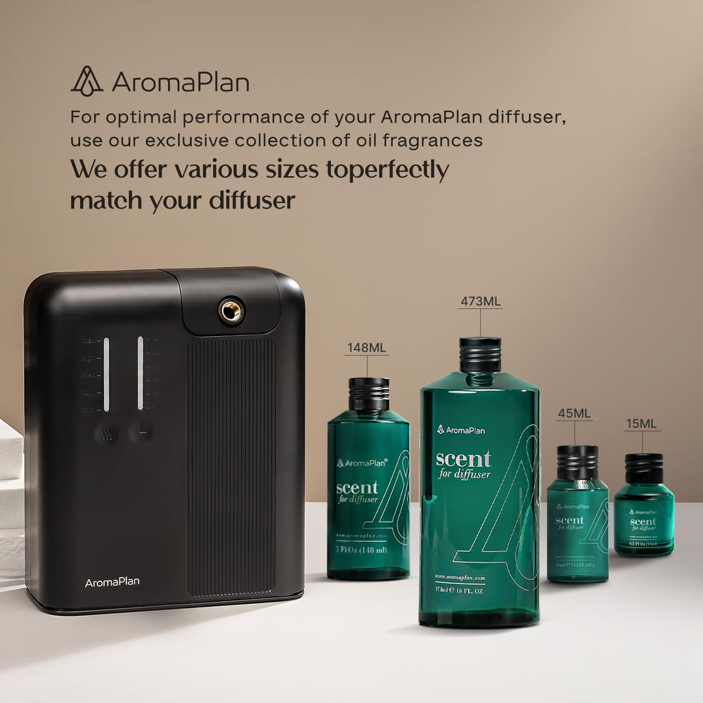 AROMAPLAN Waterless Diffusion preserves fragrance integrity without heat.