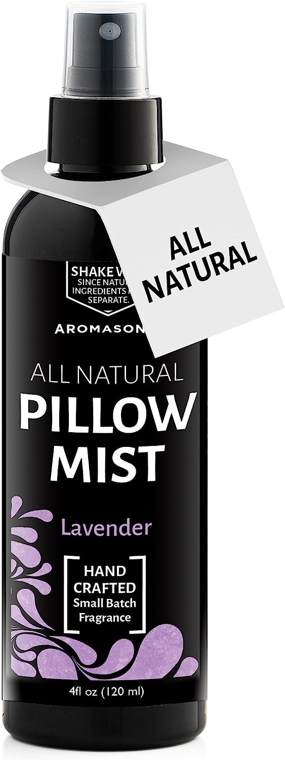 Aromasong easy-to-use daily pillow spray for quick calm.
