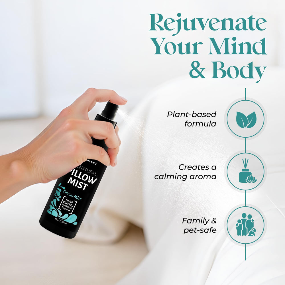 Aromasong Holiday Gift Pack featuring three pillow sprays for calm nights.
