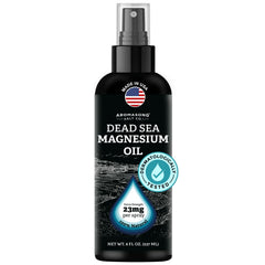 Aromasong Magnesium Spray bottle front view for convenient daily use.