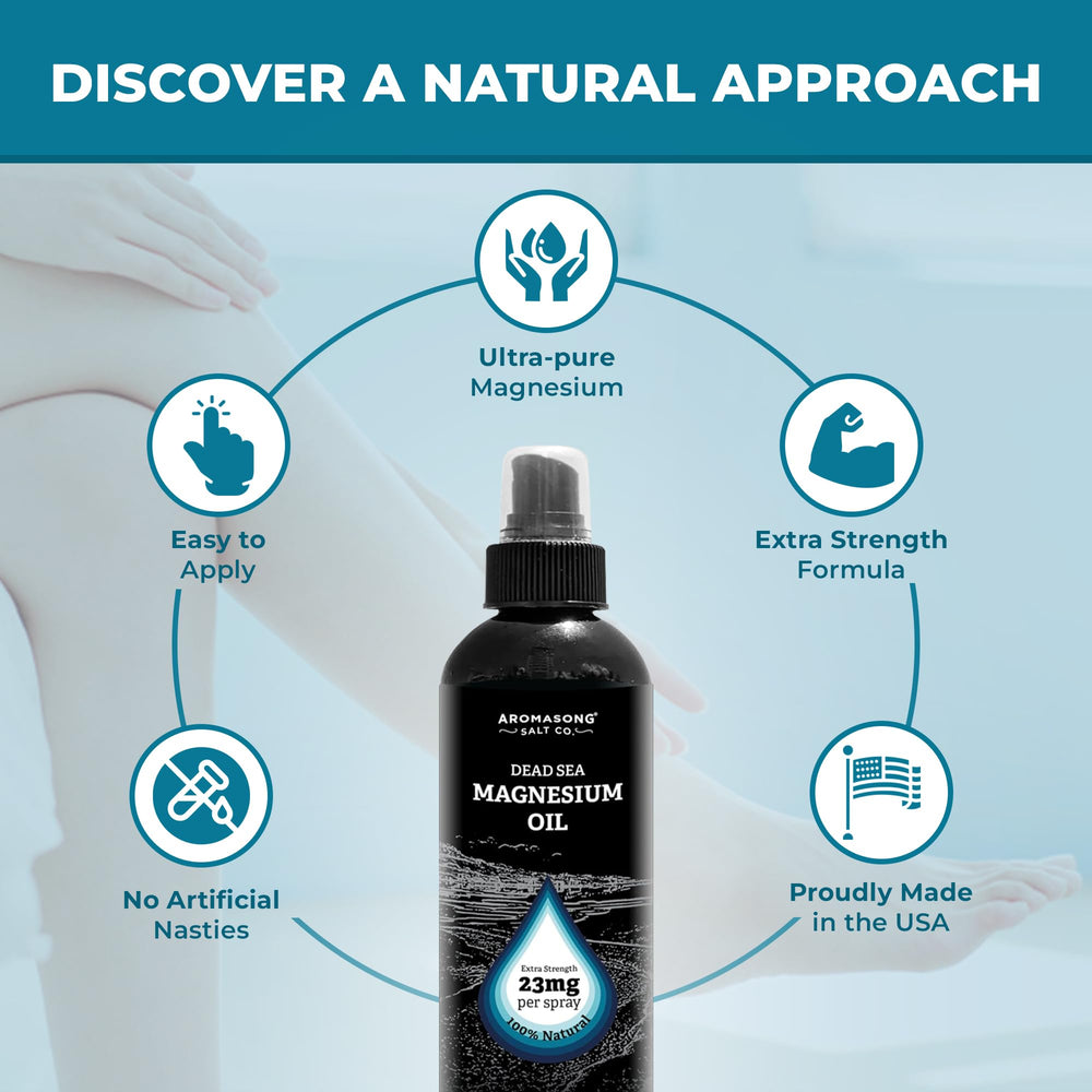 Evening routine with Aromasong spray for calm sleep support.