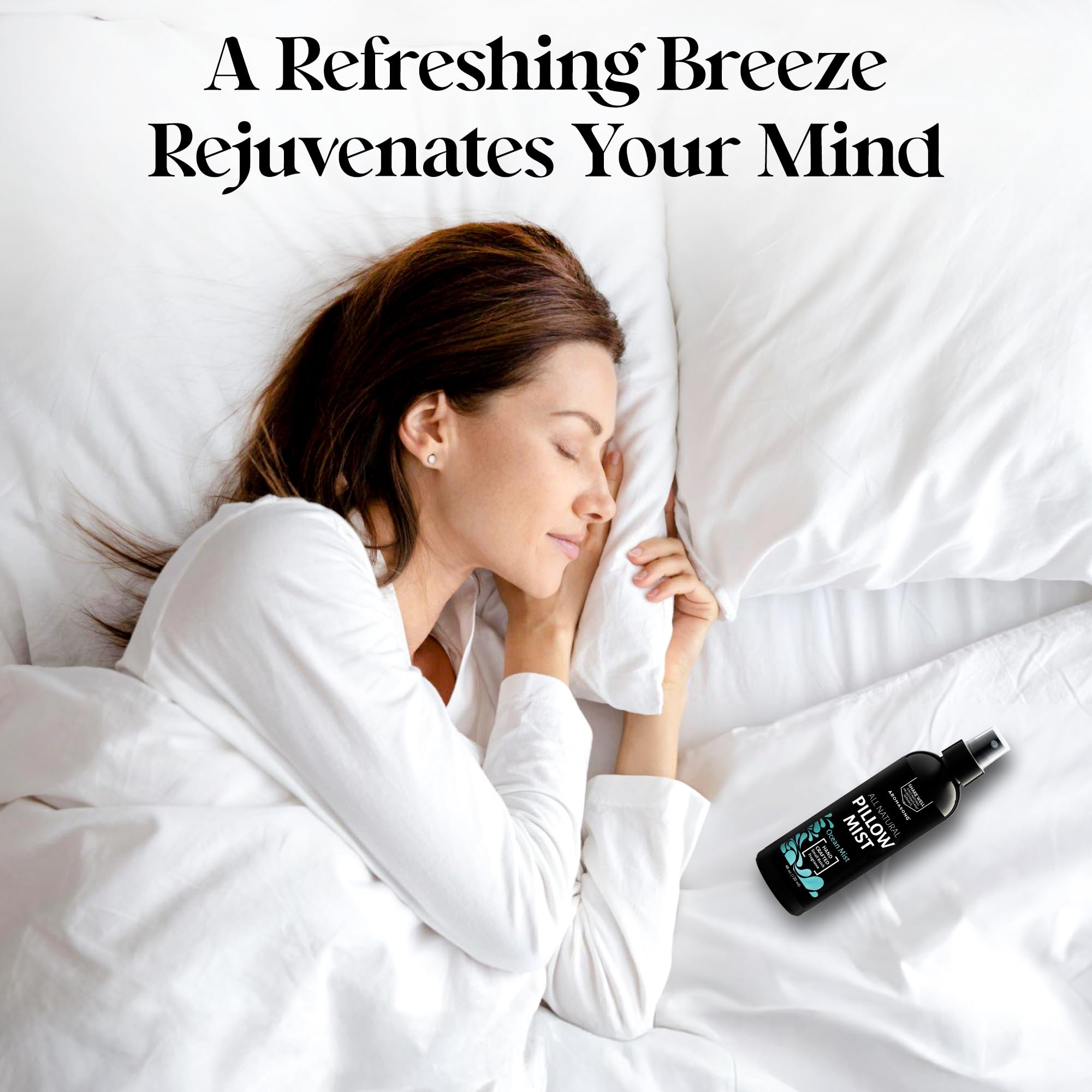 Aromasong Travel Bottle shown for on-the-go sleep support.