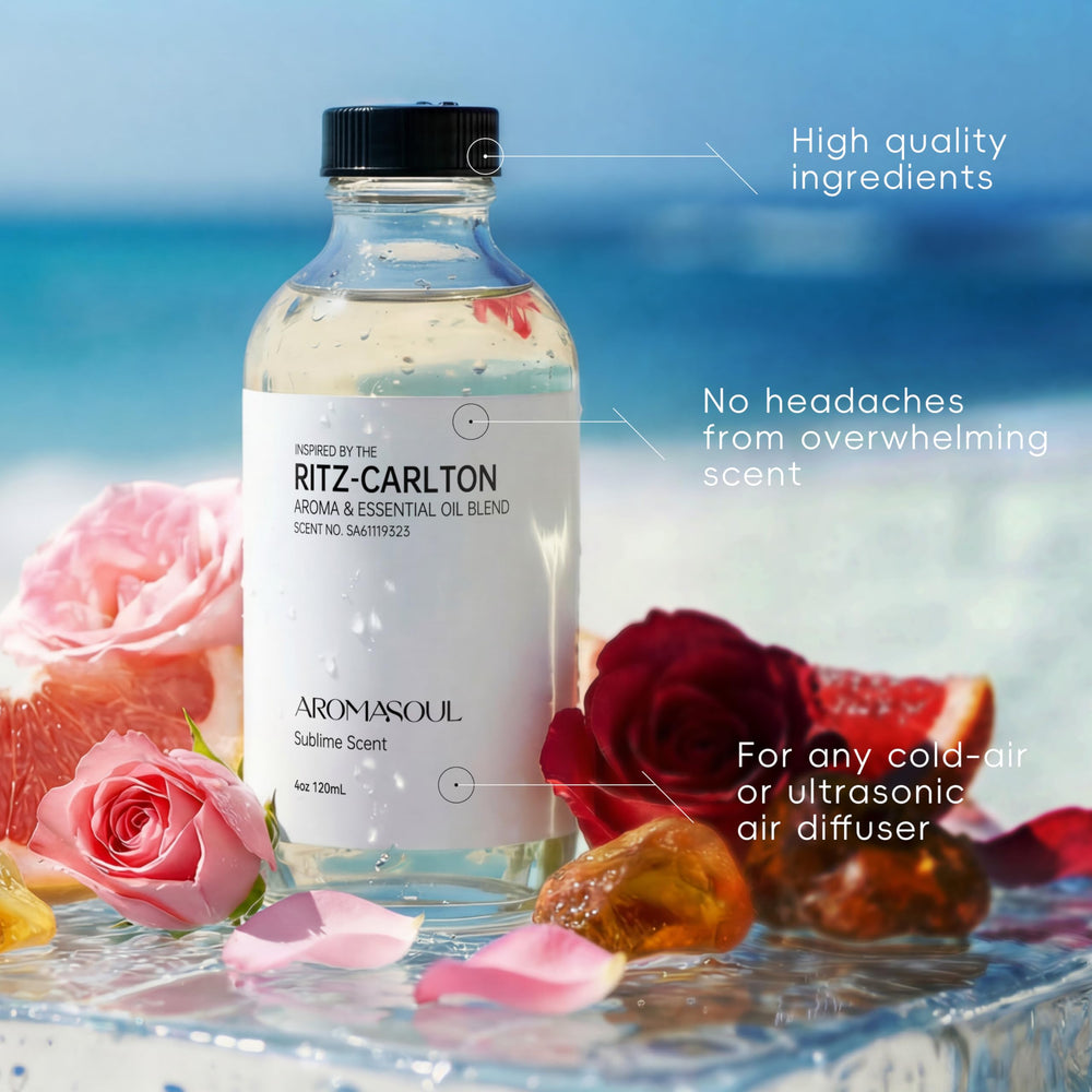 AROMASOUL floral layering with violets, roses for ambiance enhancement