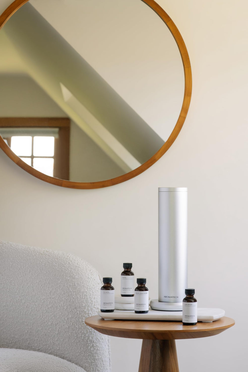 AromaTech AroMini BT Plus whisper quiet operation in silver