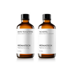 AromaTech The Hotel diffuser set bottle for crisp luxury ambiance in any room.