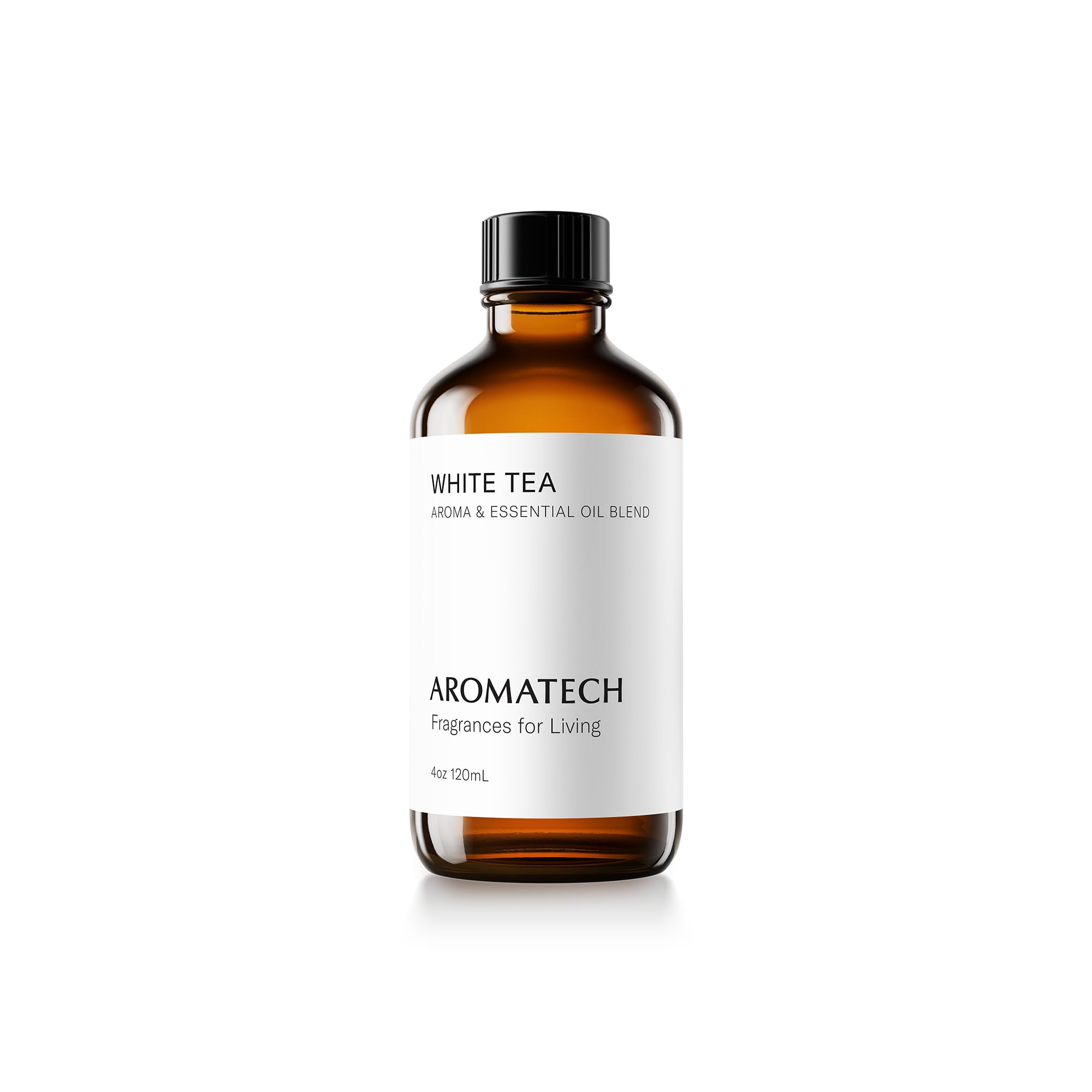 Aromatech White Tea bottle showcases premium scent for calming spaces