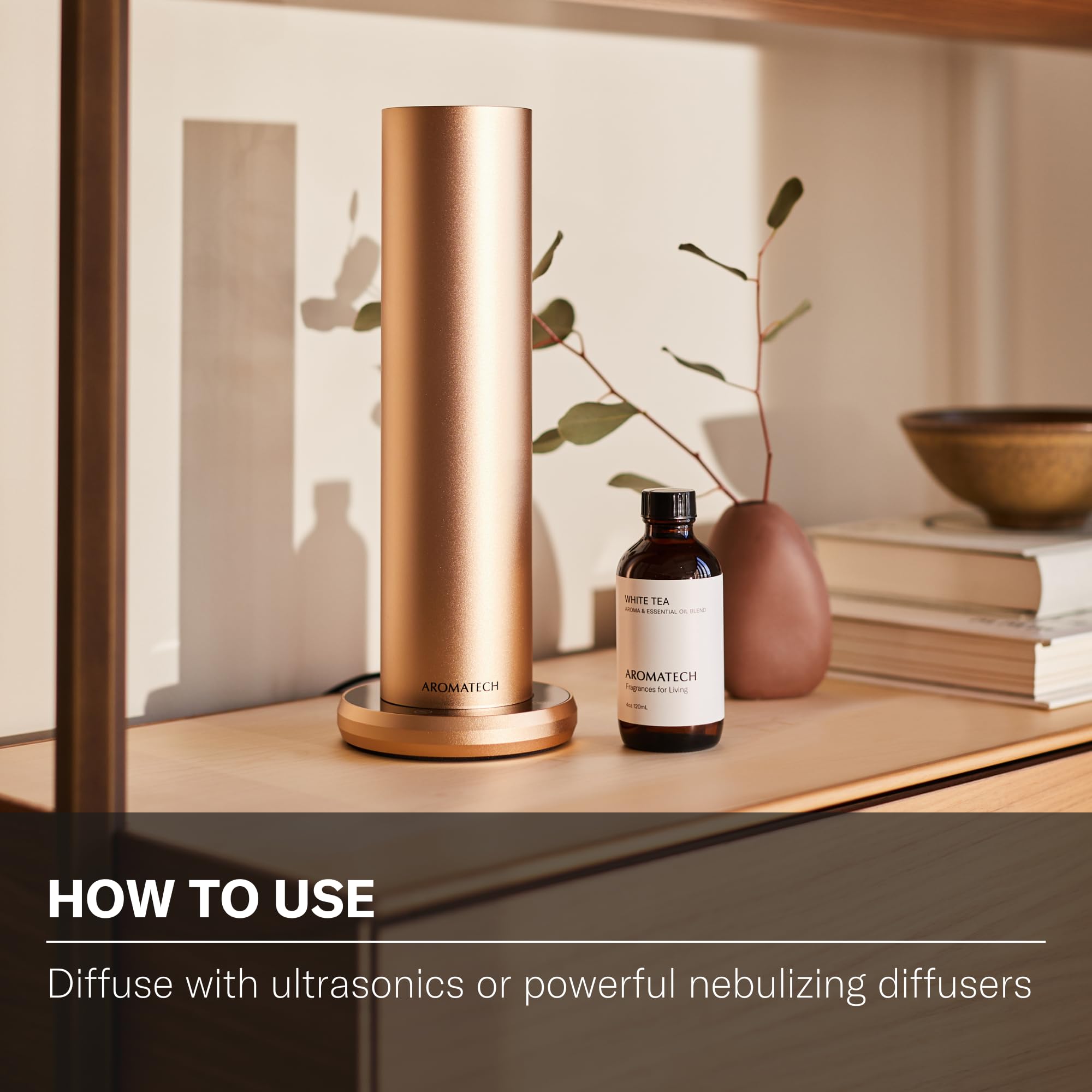 AromaTech White Tea fragrance evokes luxury hotel serenity in any space.