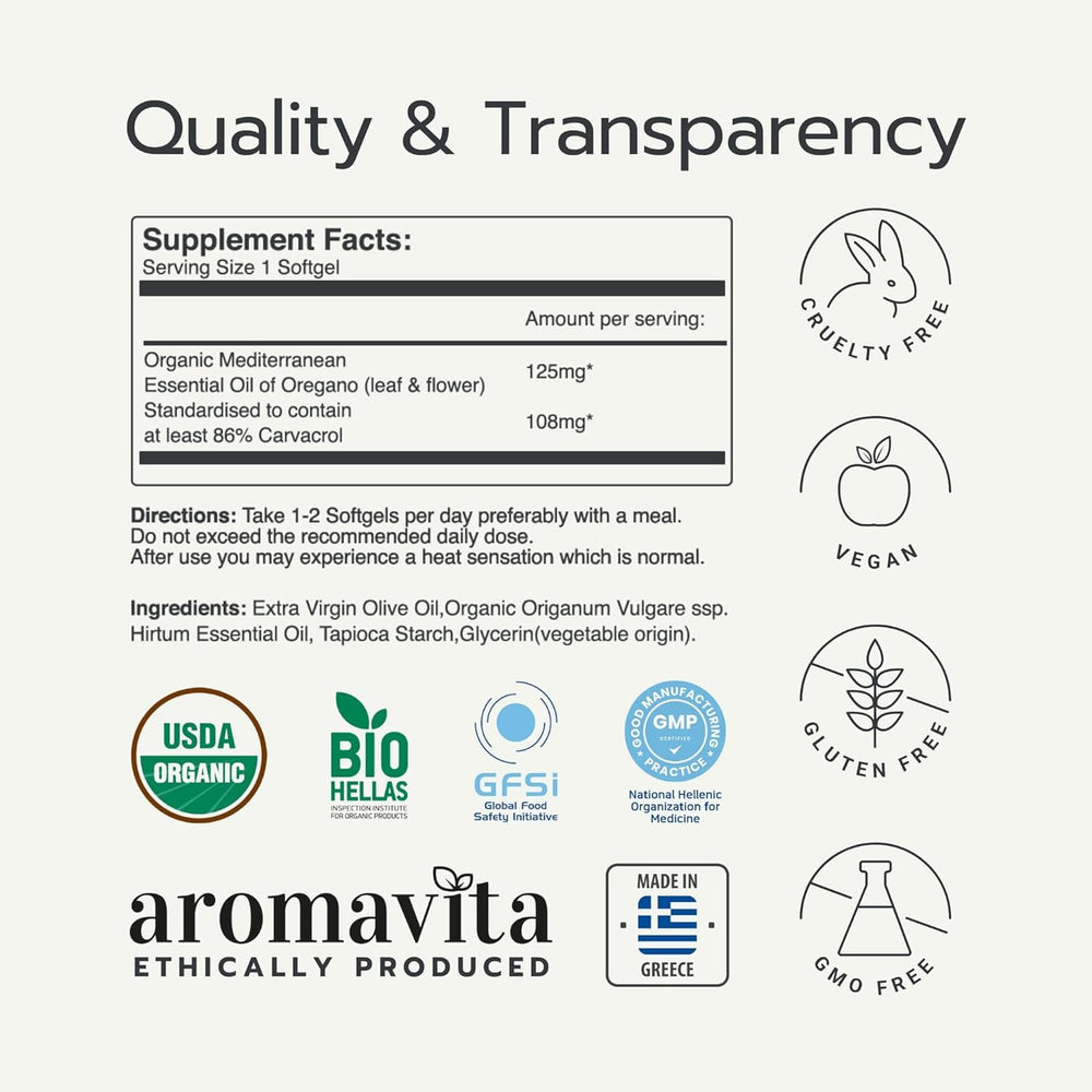 AROMAVITA digestive-wellness softgels support comfortable digestion and gut balance.