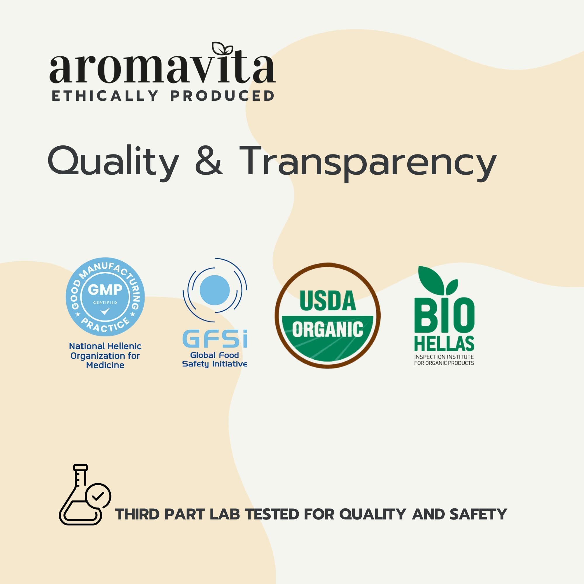 AROMAVITA ImunON amber glass bottle protects from light exposure.