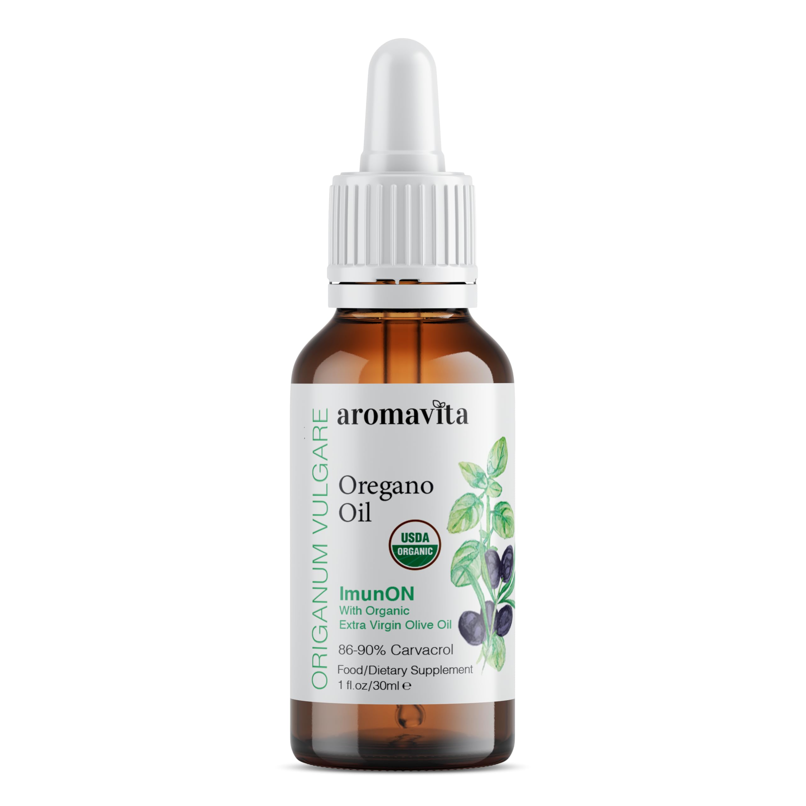 AROMAVITA ImunON olive oil base supports gentle daily administration.