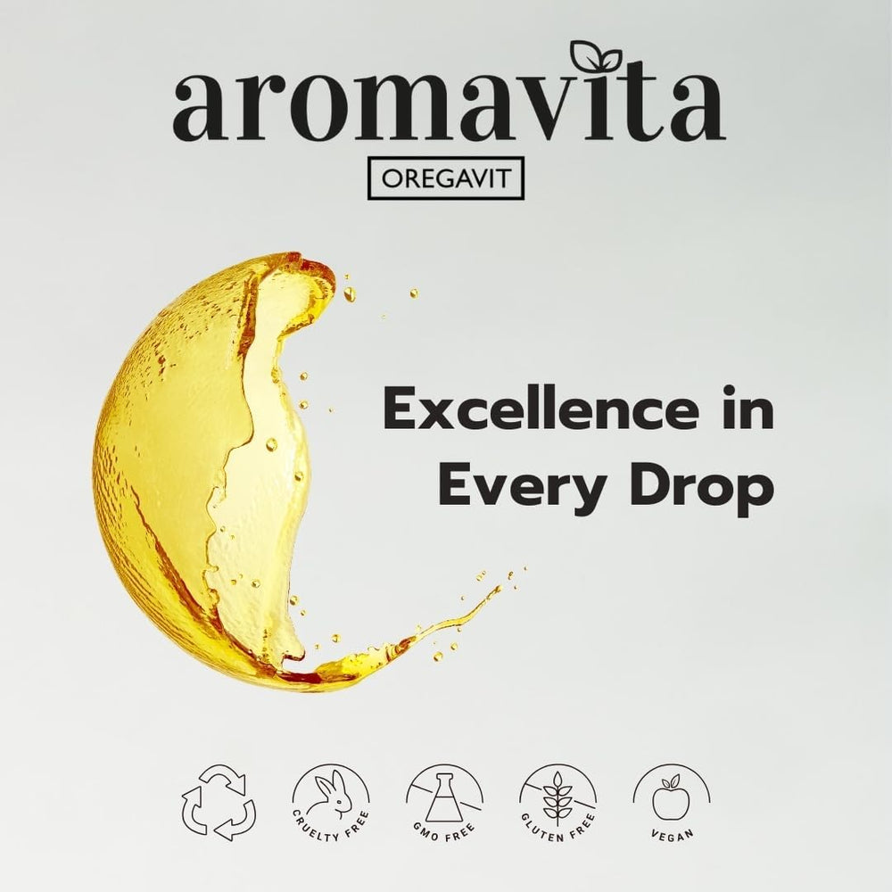 AROMAVITA Wild Oregano Oil from Greece evokes natural heritage and potency.