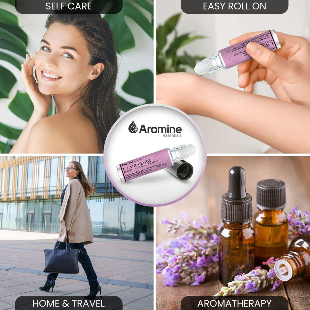 Roll-on top with smooth glide shown for quick application