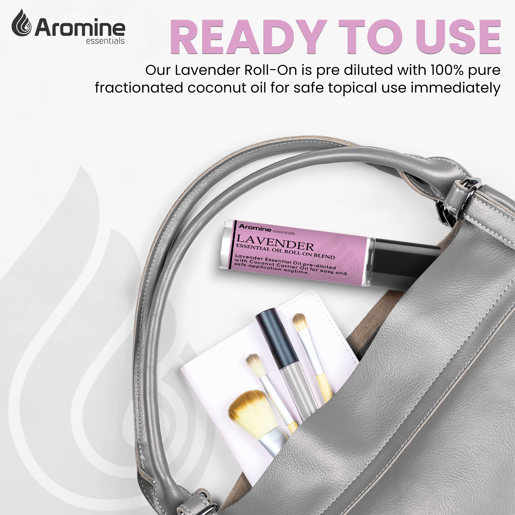 Travel-friendly Aromine pack for bags and desk