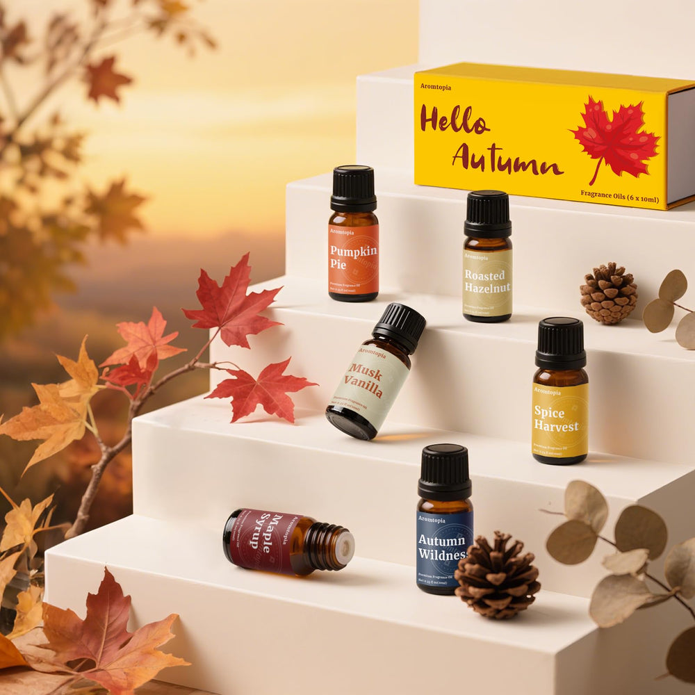 AROMTOPIA candle making oils for soy candles and crafts.