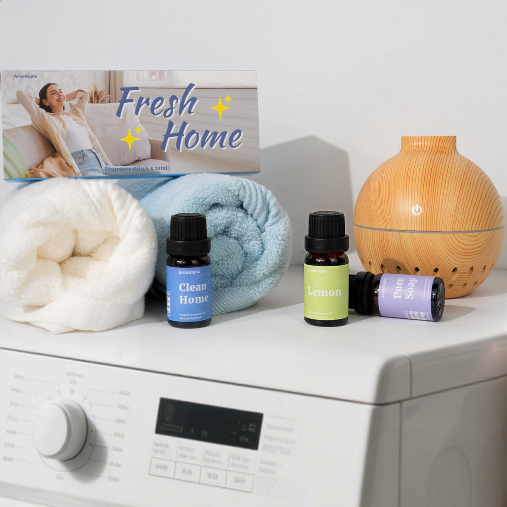 AROMTOPIA Diffuser setup image demonstrates easy fragrance diffusion.