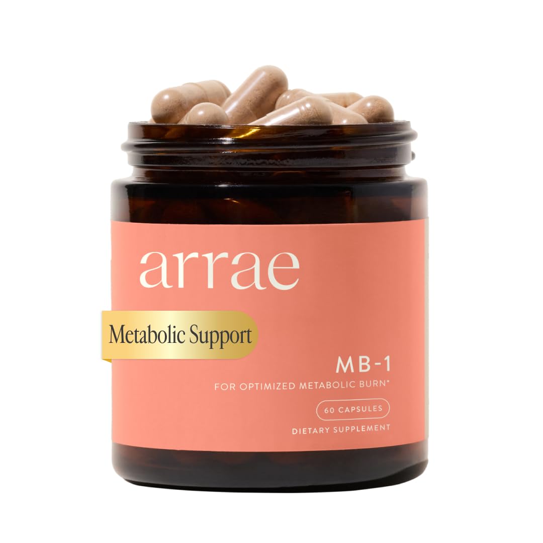 Arrae MB-1 bottle close-up for convenient daily appetite support.