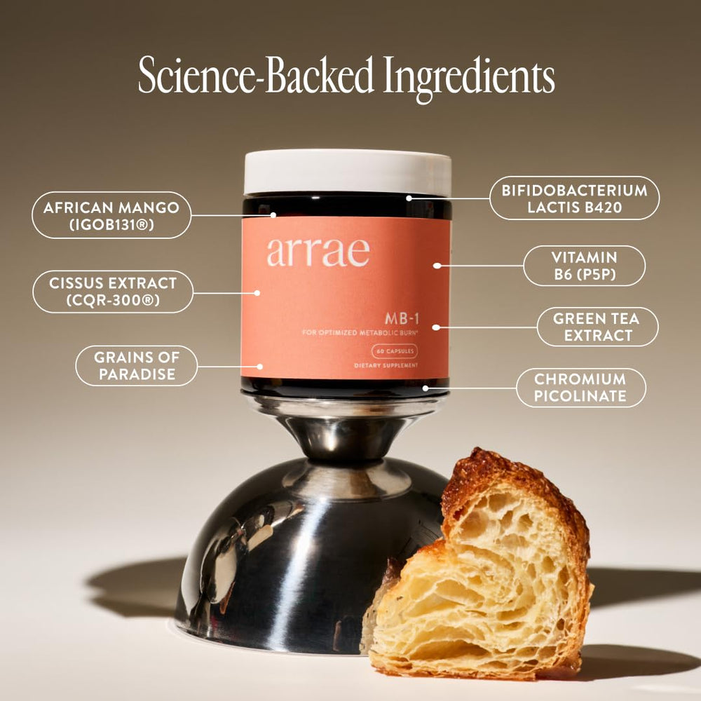 Arrae MB-1 label details highlight grains of paradise and B420.