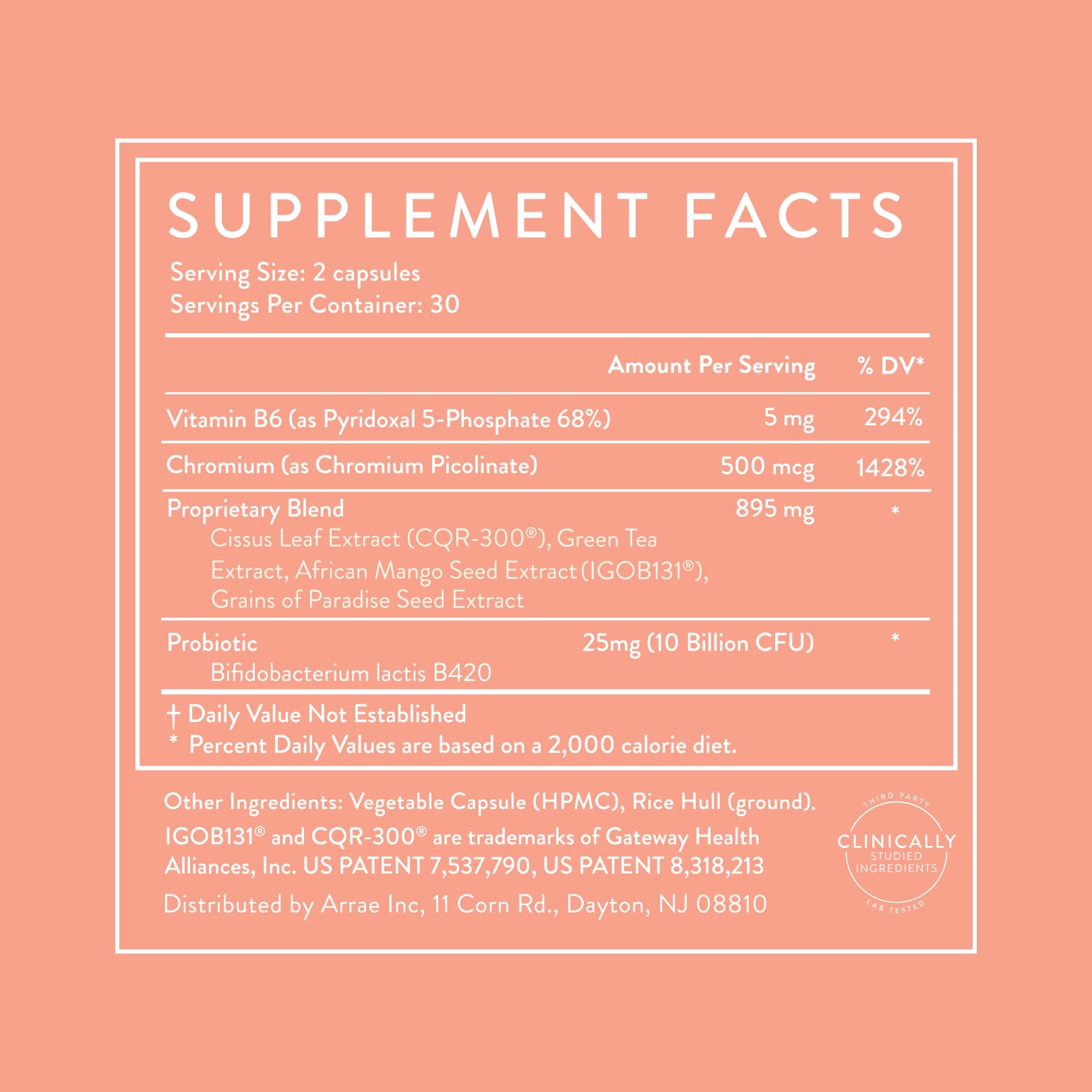 Arrae MB-1 unopened packaging signals ongoing metabolic wellness.