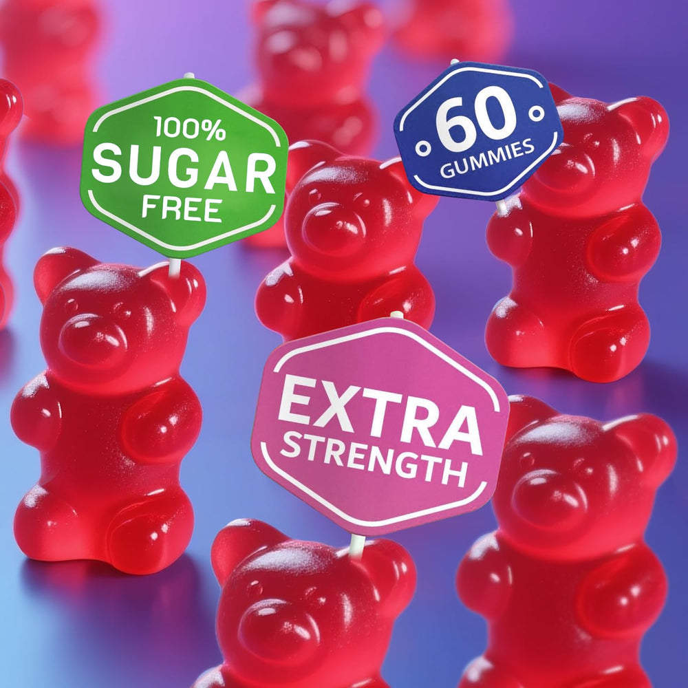 ArtDietistX gummies with zinc and vitamin B6 icons suggest immune and mood support.