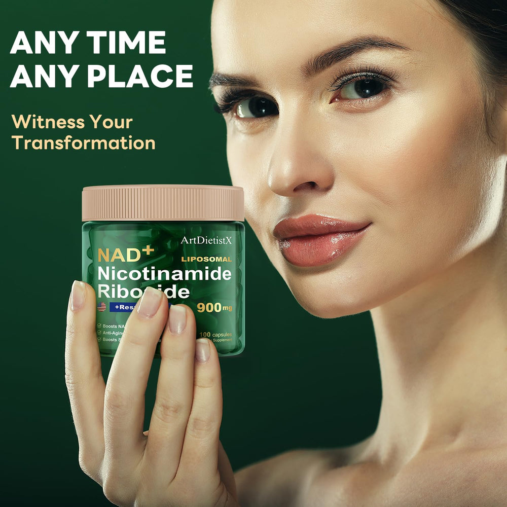 ArtDietistX organic NAD supplement packaging emphasizing quality.
