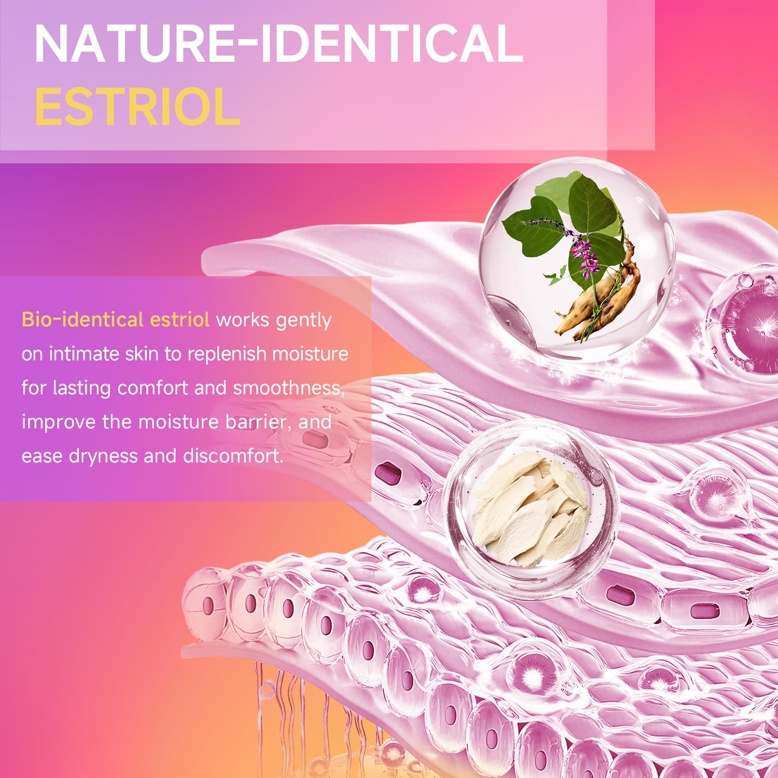 Arthcal plant-based estriol label highlights hormone balance support