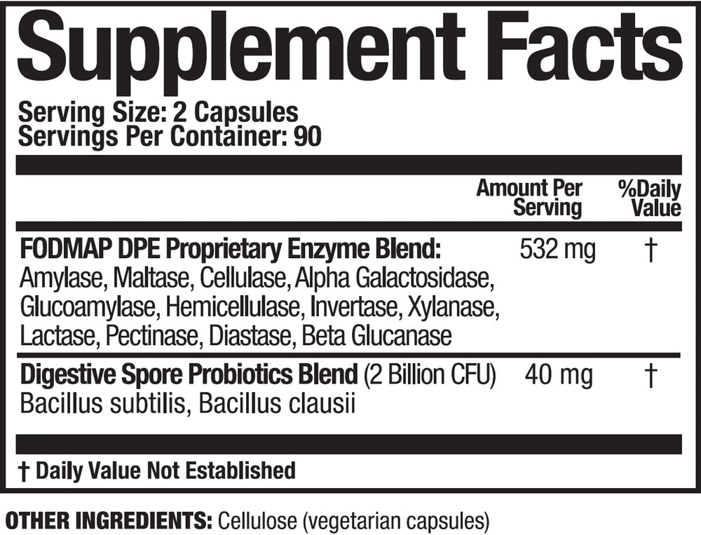 Arthur Andrew Medical FODMAP DPE bottle pour demonstrates convenient serving for meals