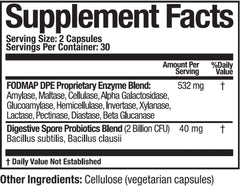 Arthur Andrew Medical FODMAP DPE capsules provide probiotic support for meals