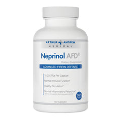 Arthur Andrew Medical Neprinol AFD bottle closeup showing enzyme blend for daily wellness