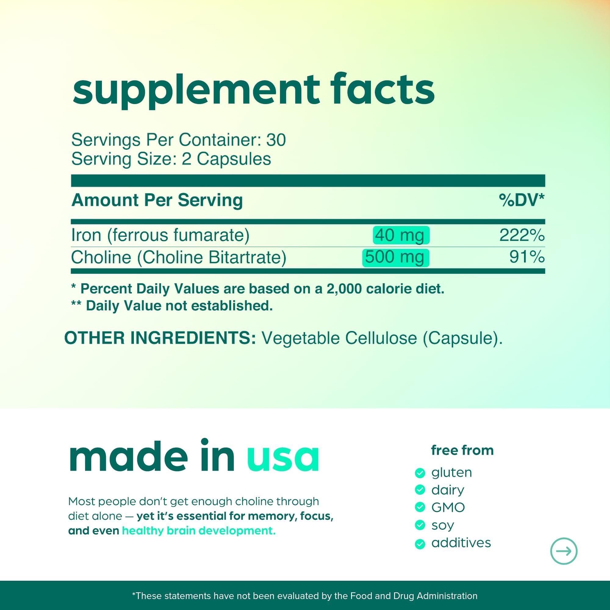 Artnaturals 30-serving bottle shows easy one-month prenatal supplement plan