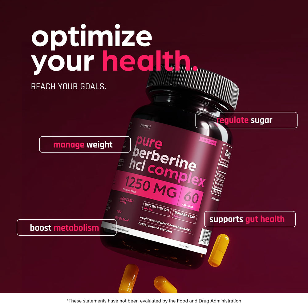 Close-up of Artnaturals Berberine capsules ready to take with meals.