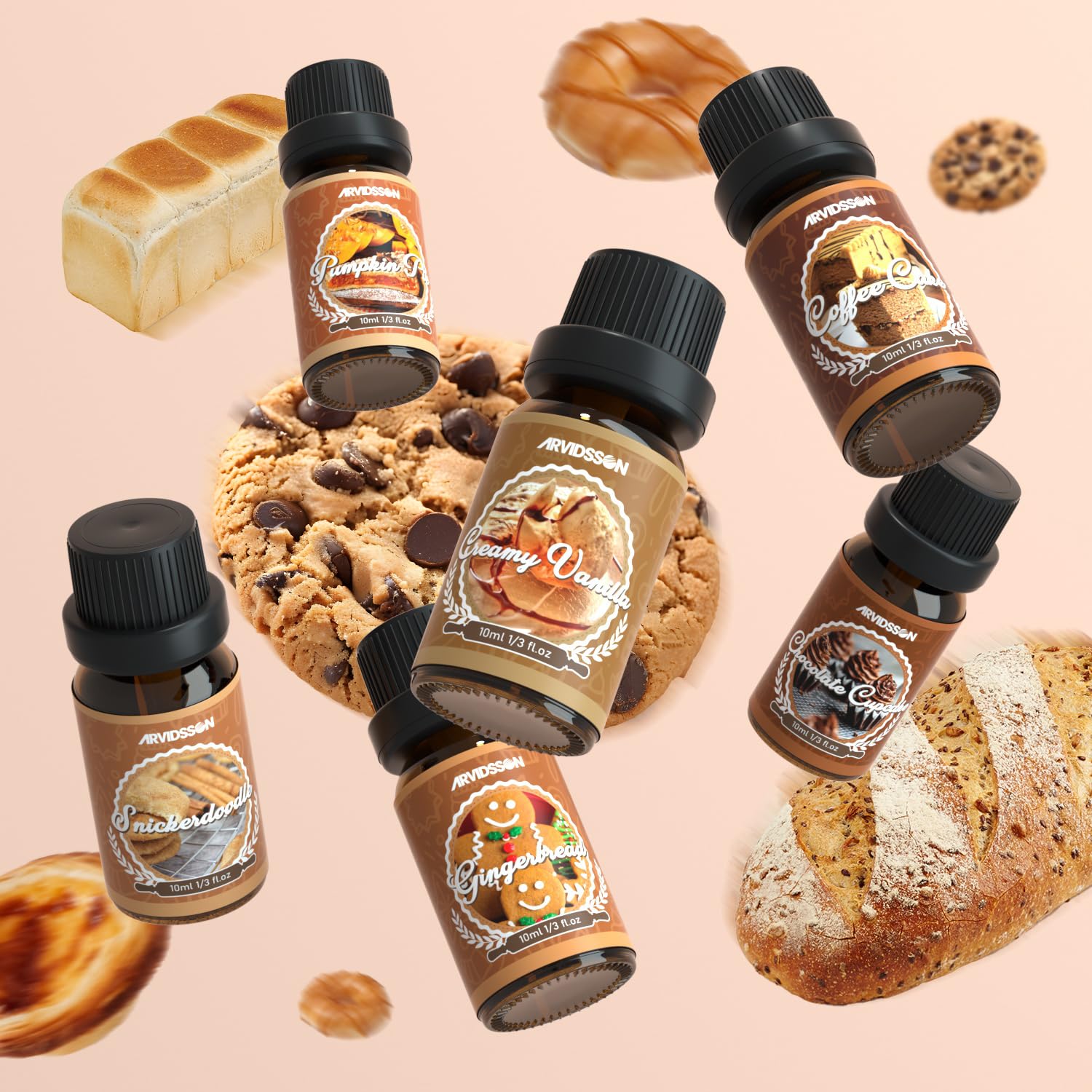 ARVIDSSON Creamy Vanilla fragrance oil delivering smooth sweetness in bath and body products.