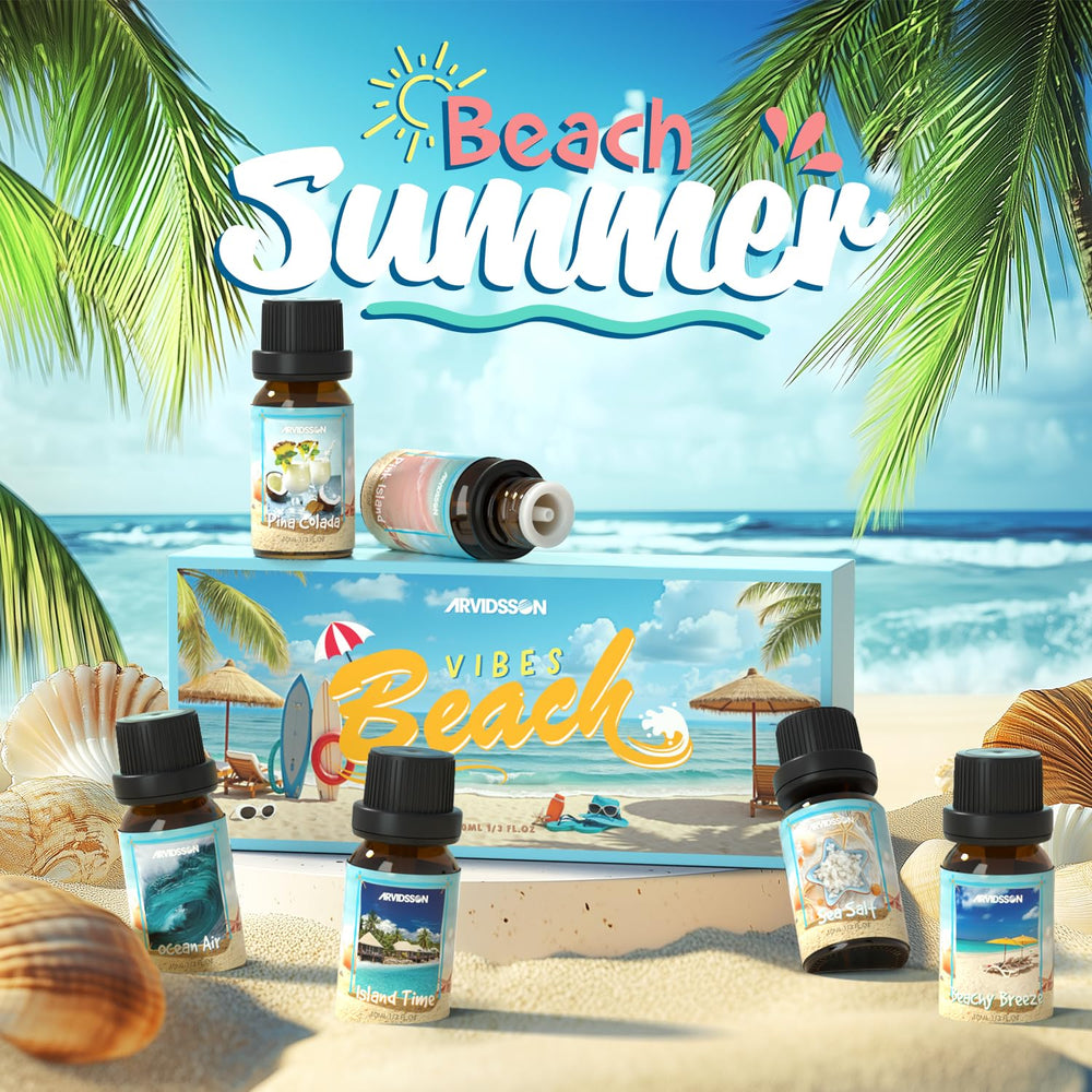 ARVIDSSON Summer Diffuser Set enhances rooms with coastal aroma.