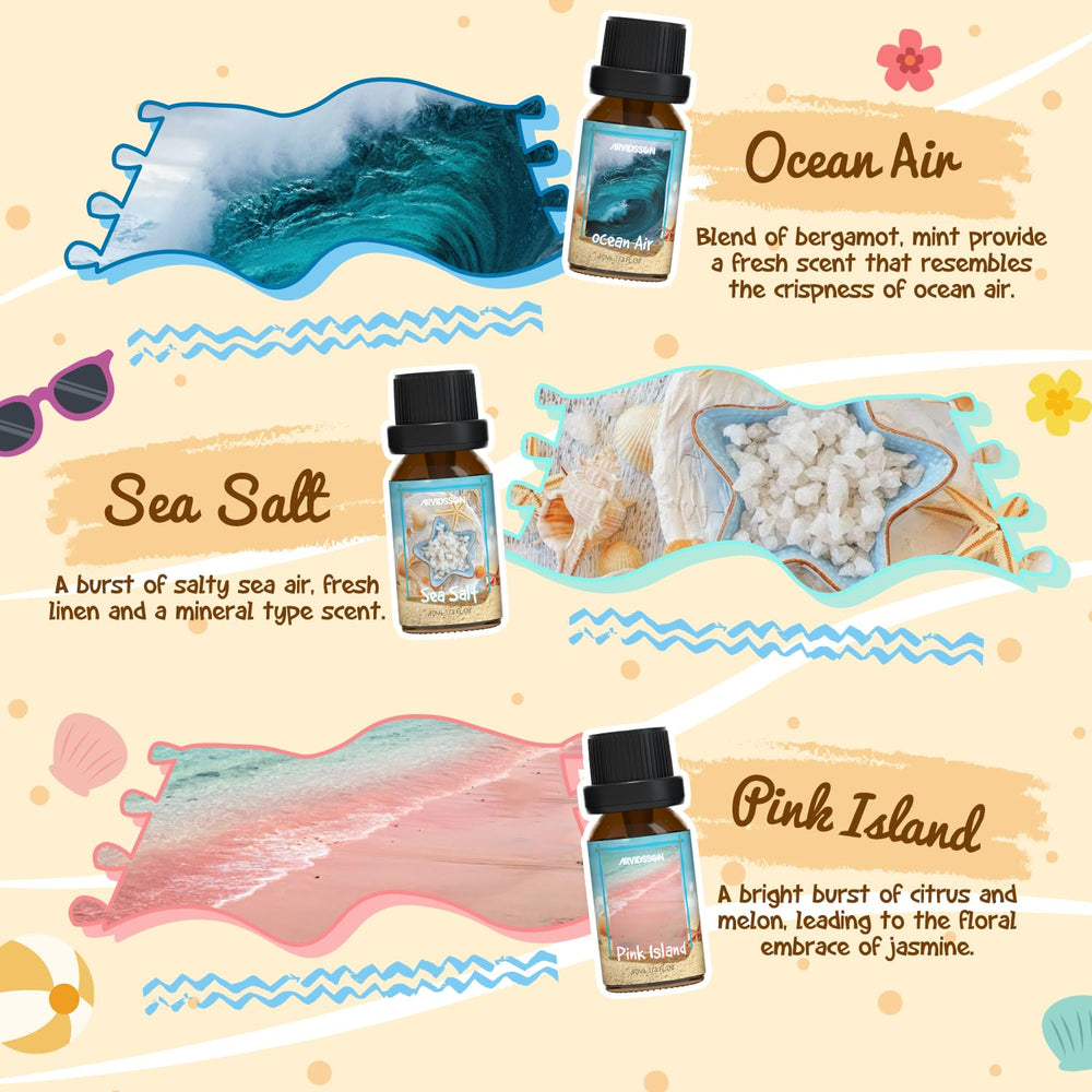ARVIDSSON Ocean Air fragrance oil set delivers fresh, uplifting scent daily.