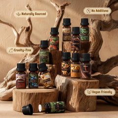 ARVIDSSON cedarwood, sandalwood, and pine blend enhances home fragrance.