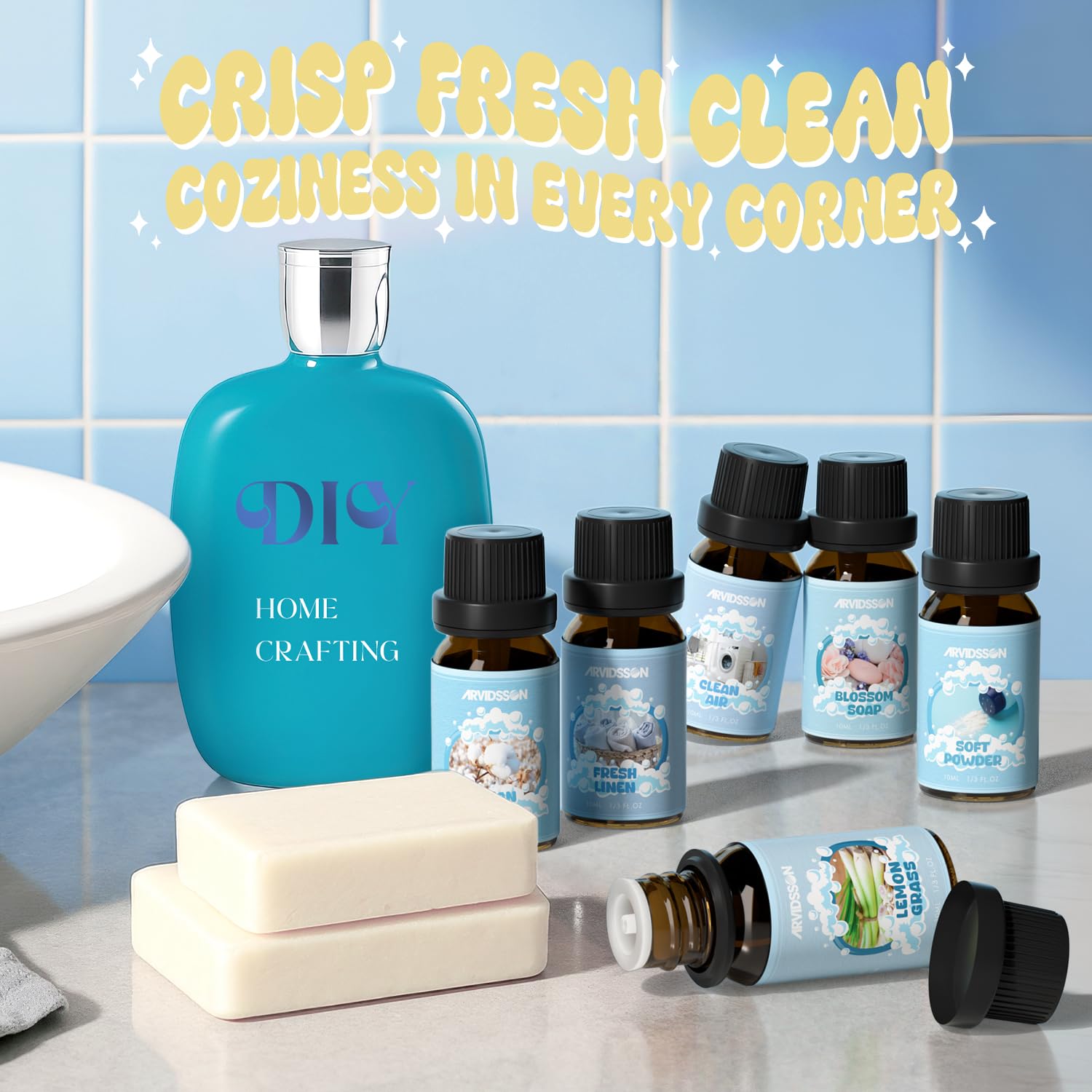 ARVIDSSON Cleaning spray mix for natural, versatile home use.