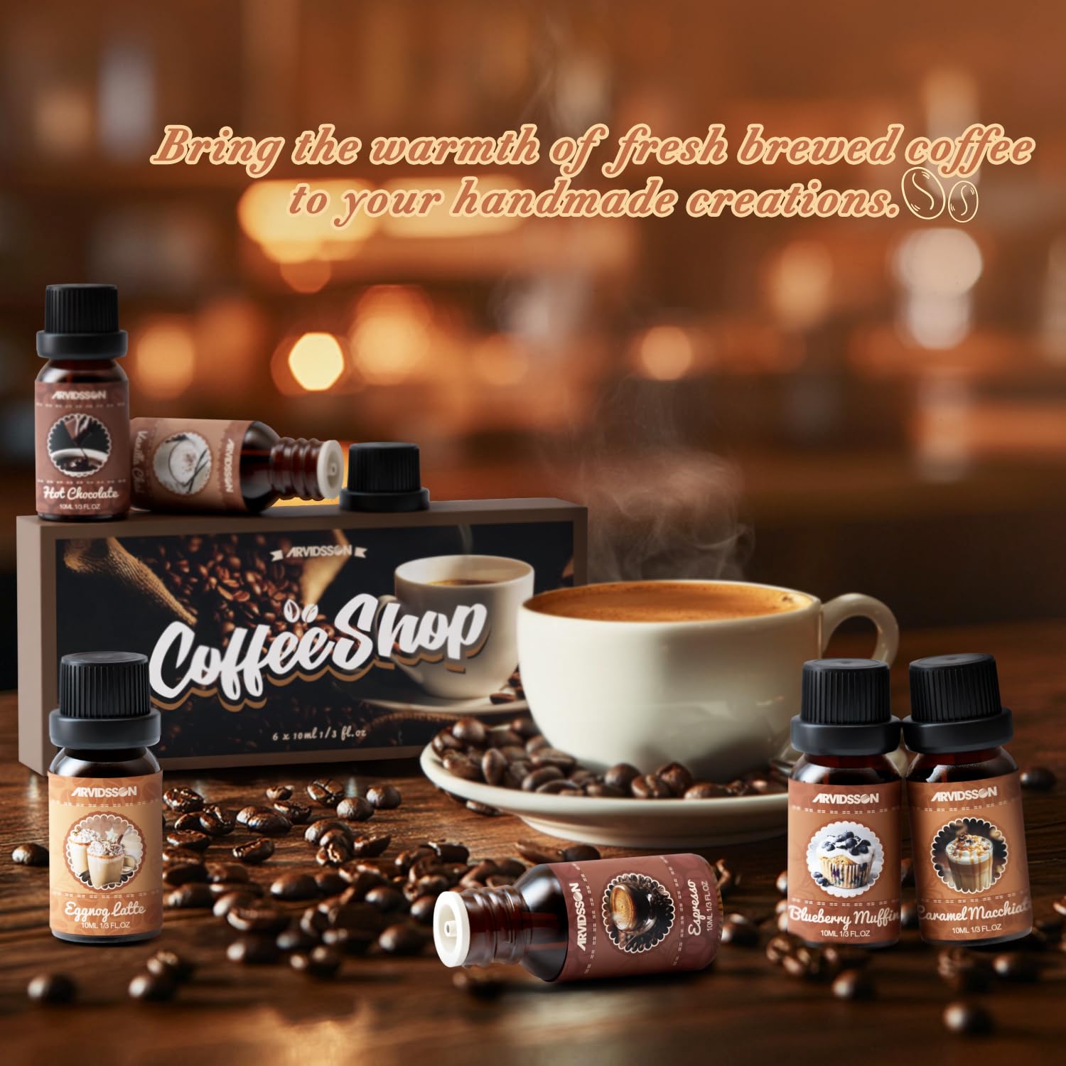 ARVIDSSON Coffee Shop Scent Set captures cafe atmosphere.