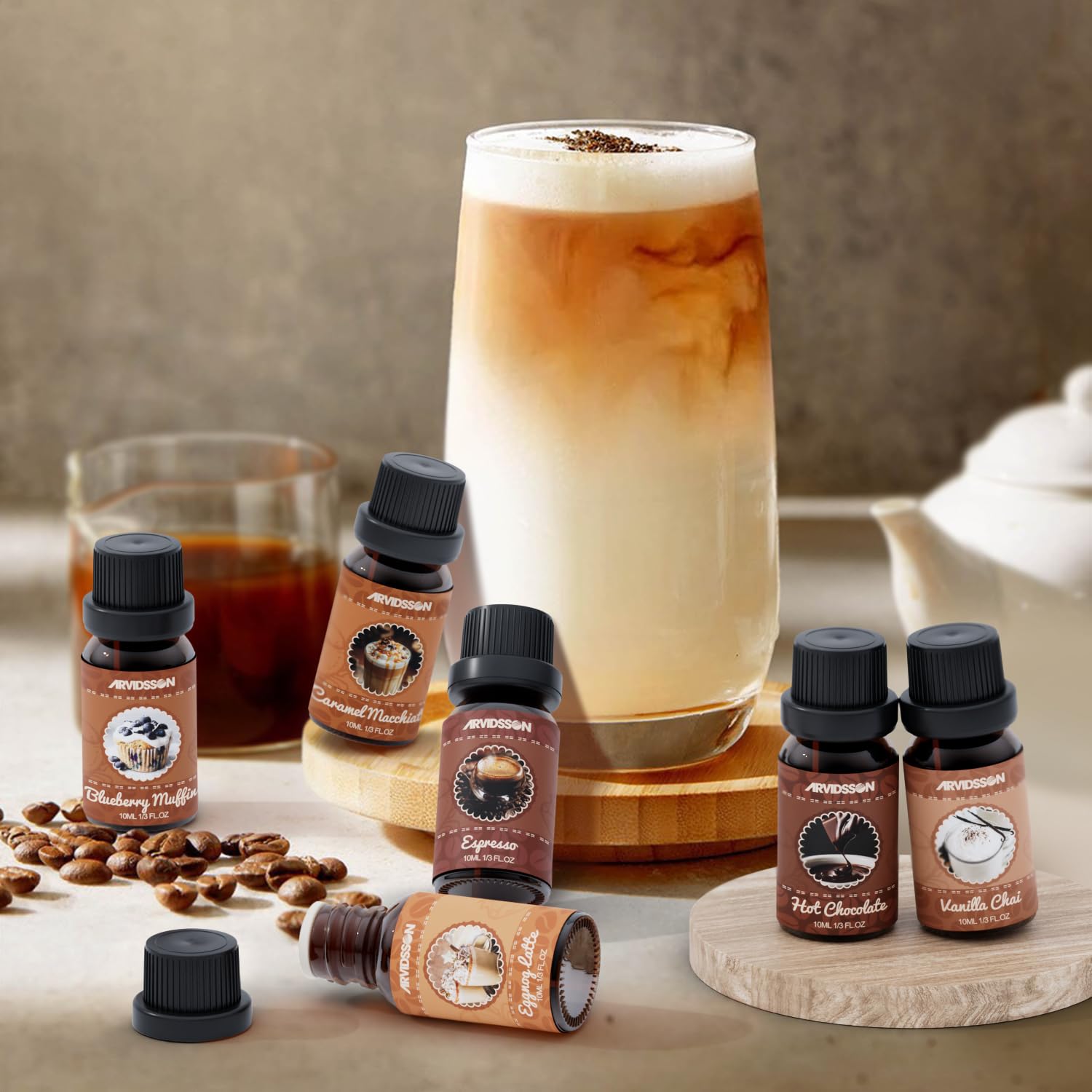 ARVIDSSON Eggnog Latte Bottle sparks festive diffuser scents.
