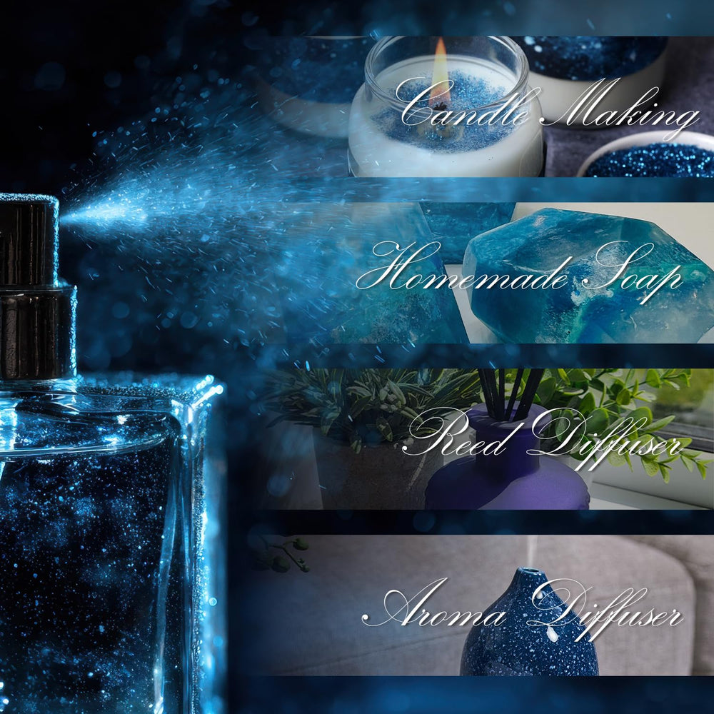 ARVIDSSON Cologne Fragrance Oils DIY diffusion setup showing diffuser, candles, and soaps.