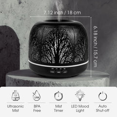 ARVIDSSON diffuser color mood lights brighten the room while releasing soothing scents