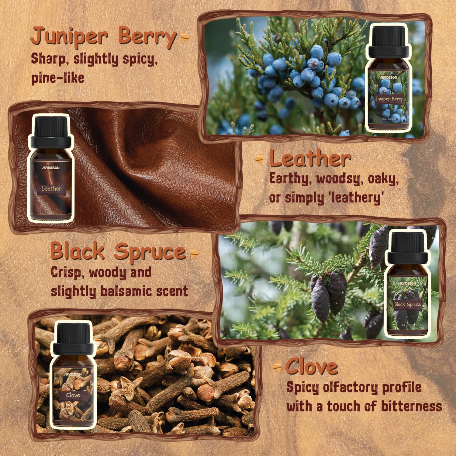 ARVIDSSON DIY projects like candles and soaps benefit from woody oils.