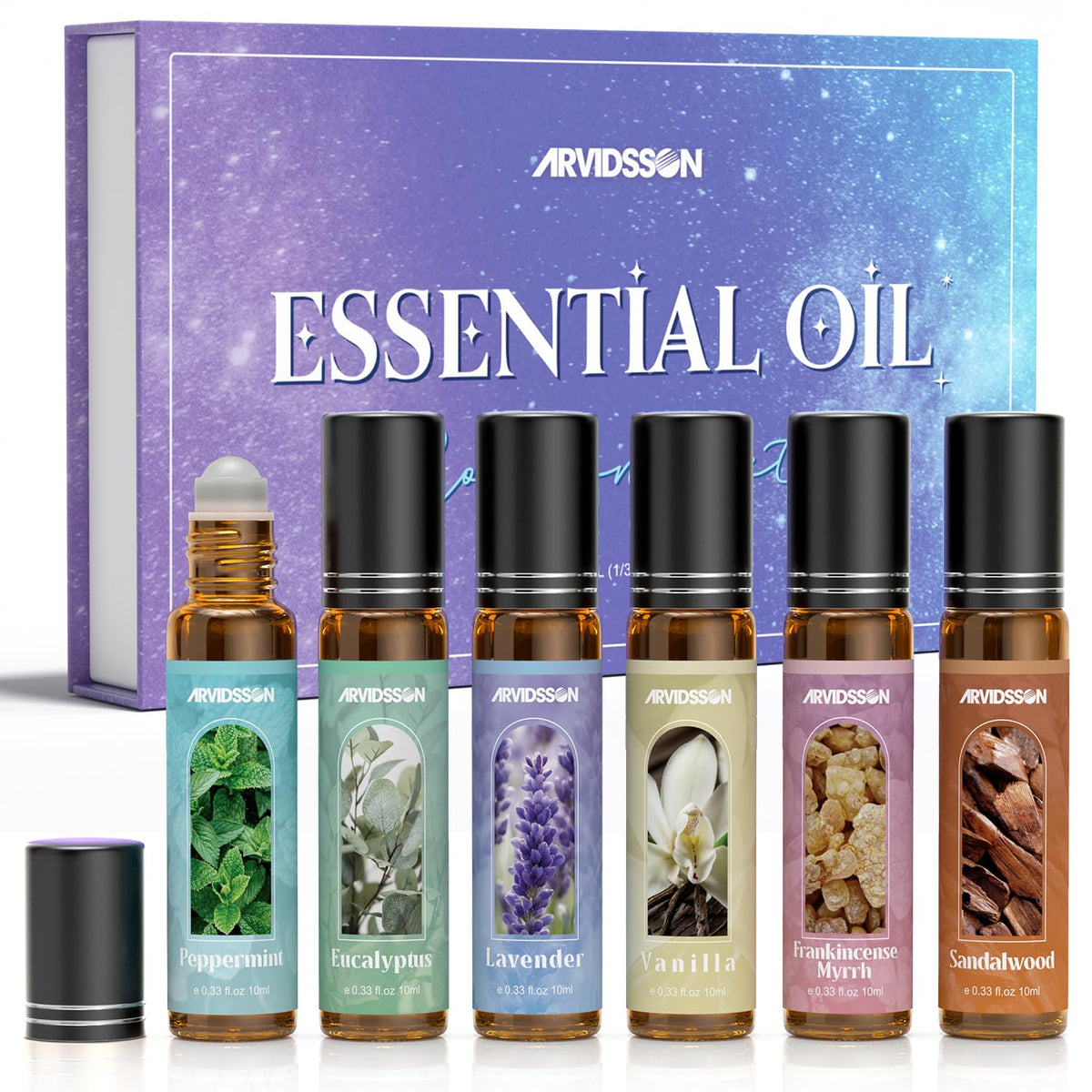 ARVIDSSON Lavender roll-on bottle for calming aroma on the go.
