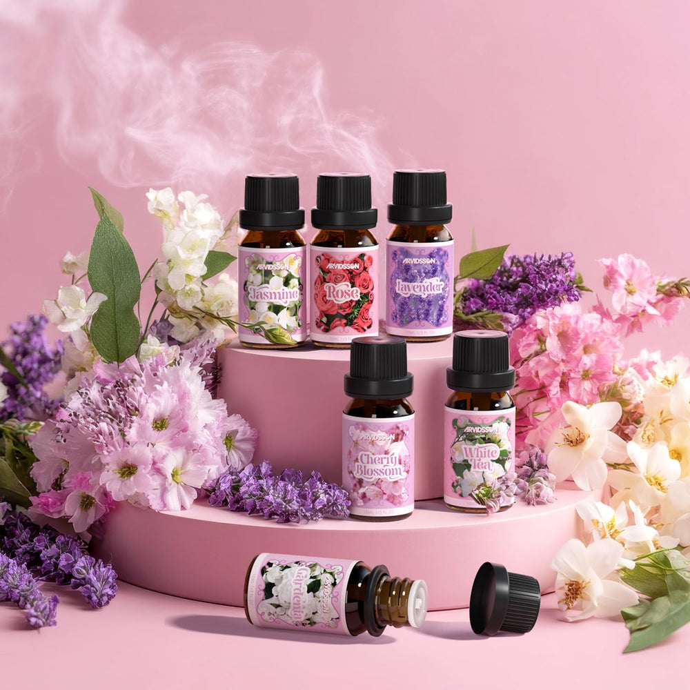 ARVIDSSON White Tea essential oil bottle offers delicate uplifting aroma.