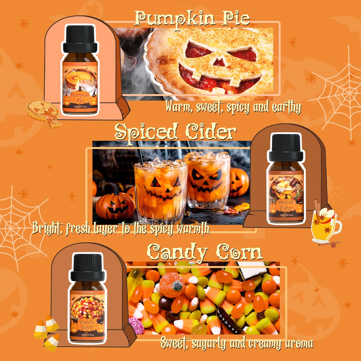 ARVIDSSON Caramel Apple fragrance oil adds sweet seasonal depth to rooms