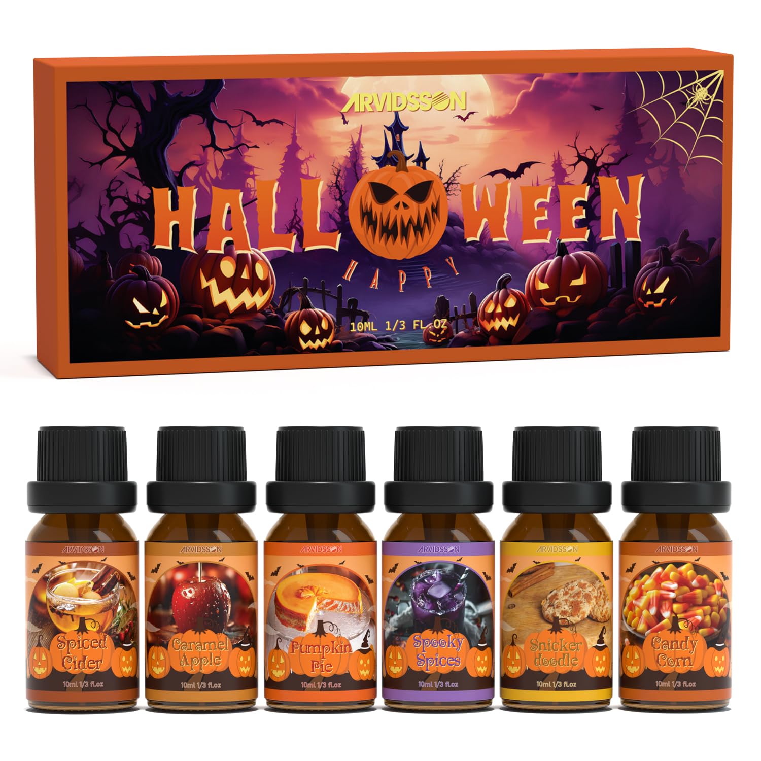 ARVIDSSON Halloween Pumpkin Pie fragrance oil in diffuser for cozy fall aroma