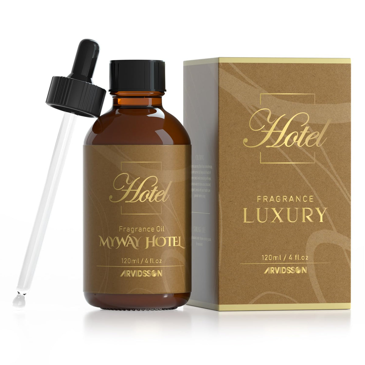 ARVIDSSON Hotel Diffuser Oil bottle showcases a luxurious scent for elegant spaces.