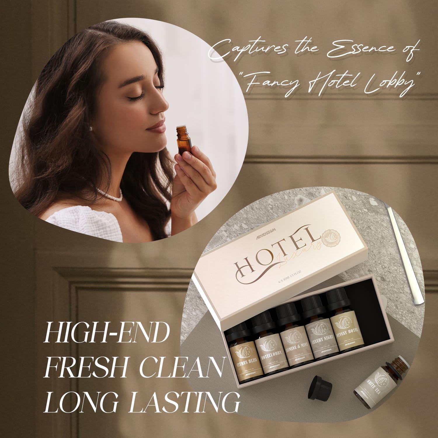 ARVIDSSON Luxury Night diffuser oil bottle elegant nighttime scent.