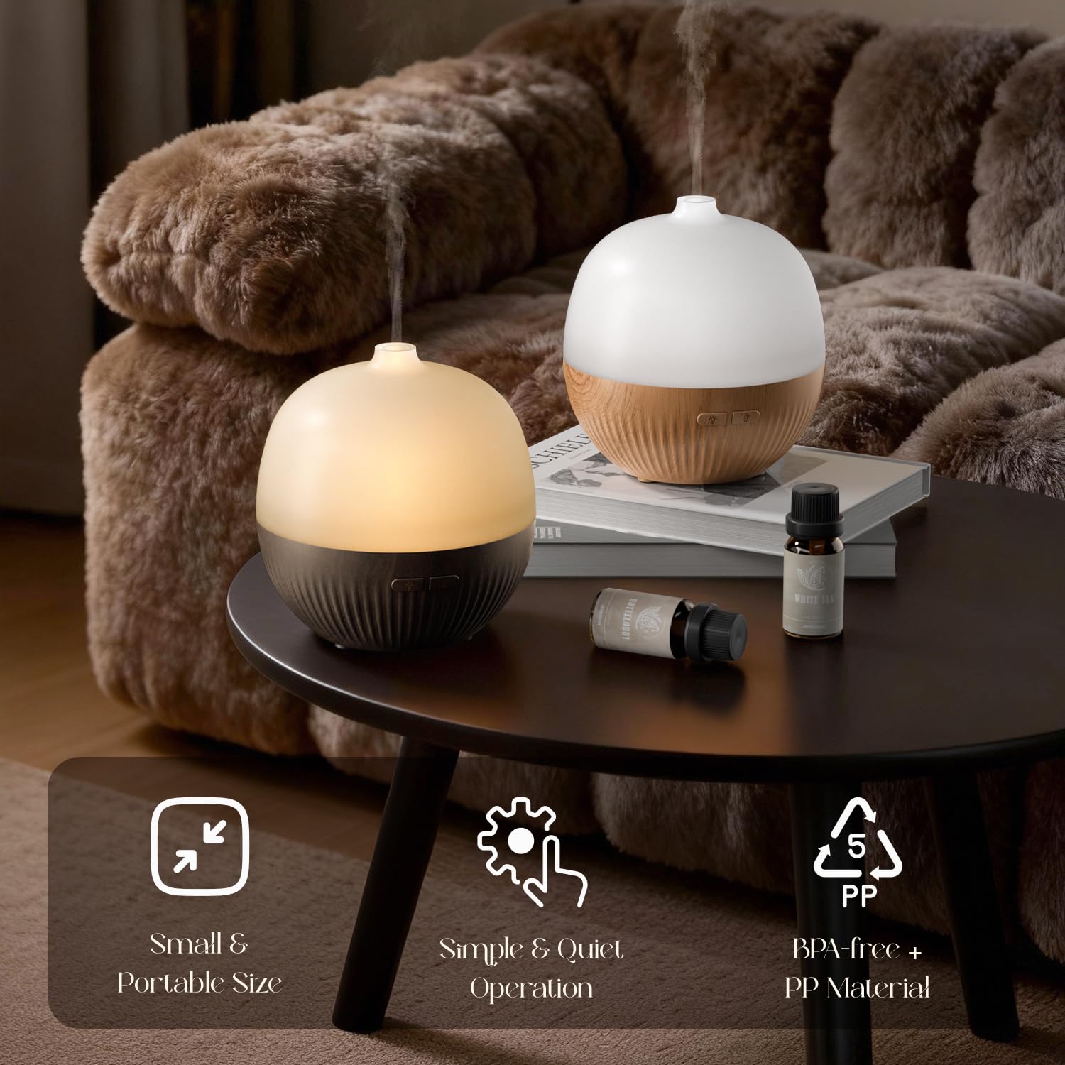 ARVIDSSON compact diffuser design suitable for travel and desks.